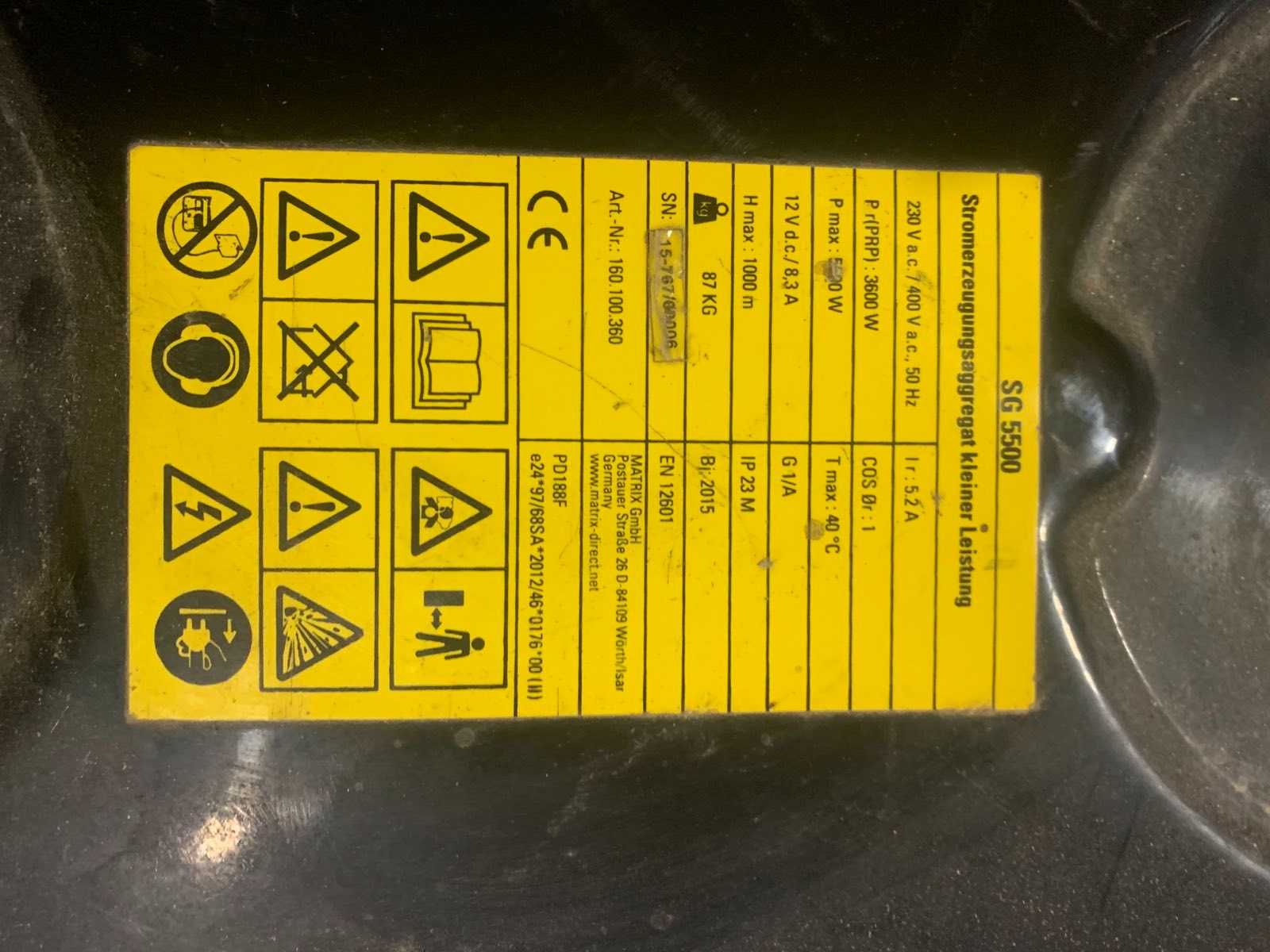 Генератор STANLEY 5,5кв