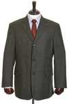WINDSOR LORO PIANA 100% KASZMIR ciemnozielona marynarka w kratkę r. 54
