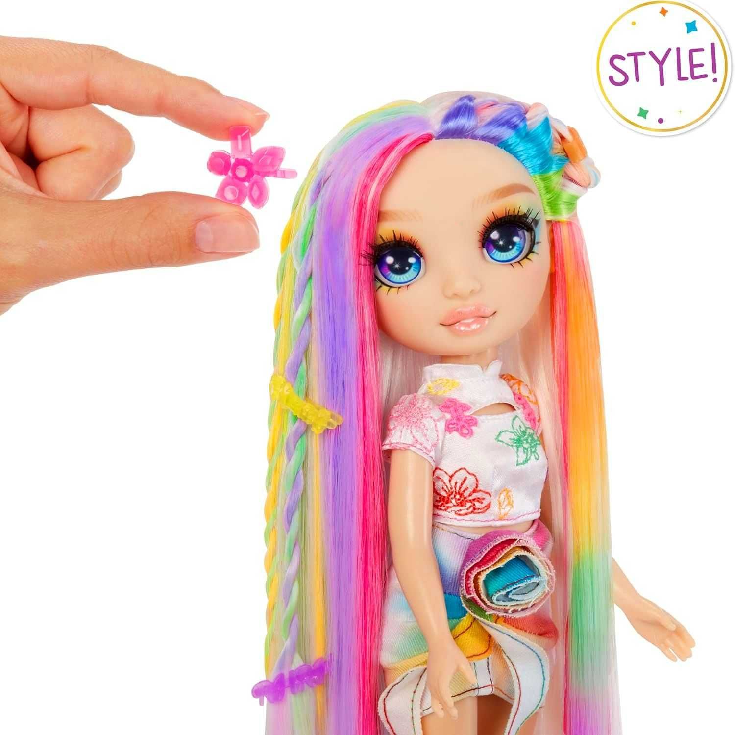 Rainbow High Amaya Hair Chalk. Рейнбоу Хай Амайя. Розфарбуй крейдою