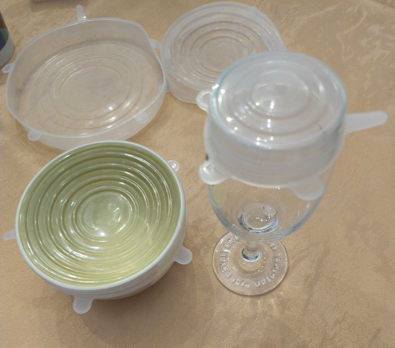 Tampas silicone para alimentos