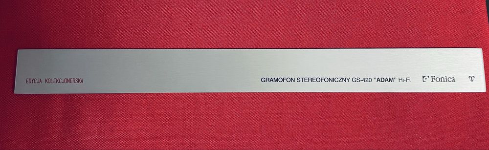 Front do gramofonu Unitra Fonika „ADAM”