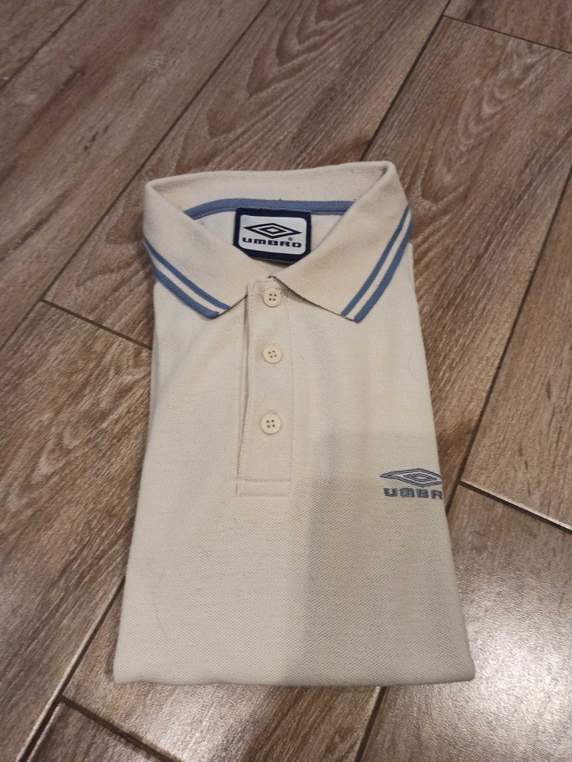 Koszulka męska polo Umbro S beżowa sportowa