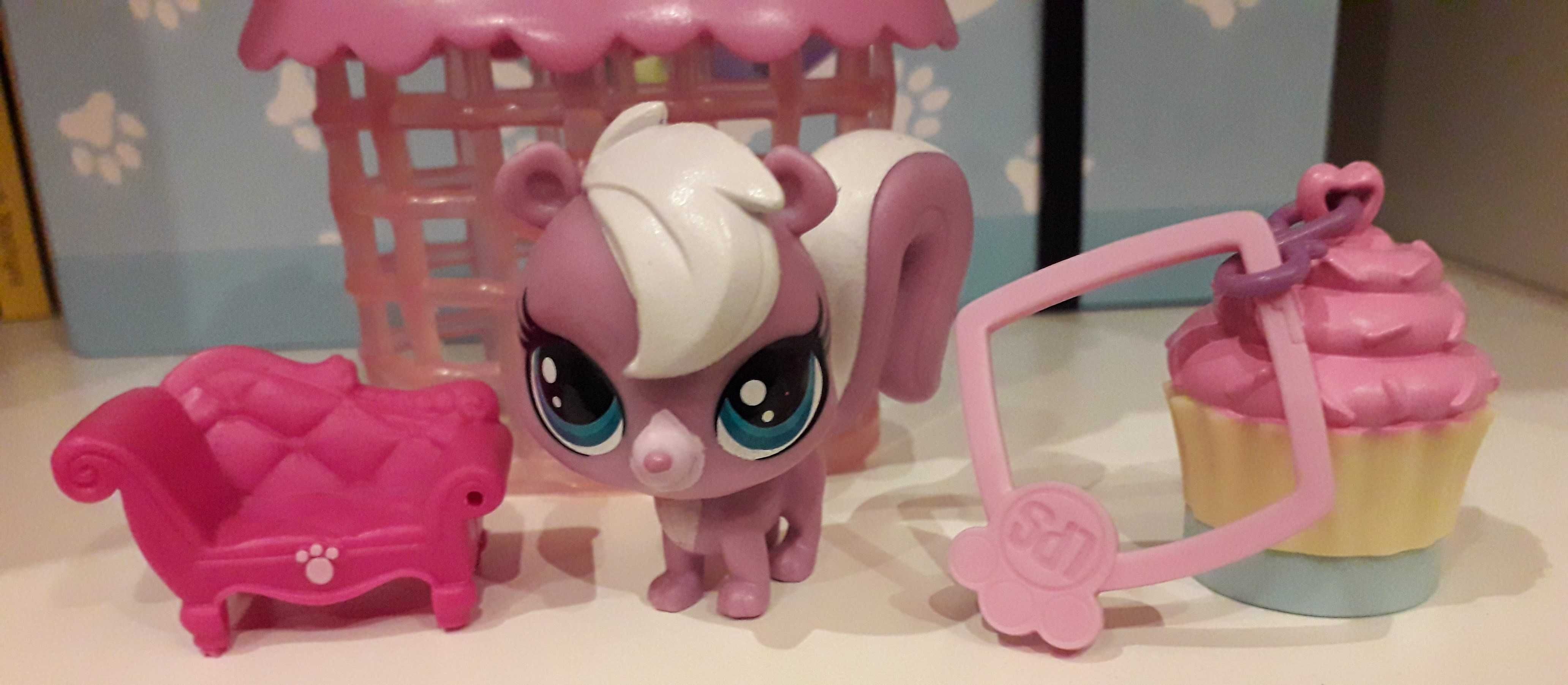 LPS littlest pet shop śliczny różowy zestaw :)