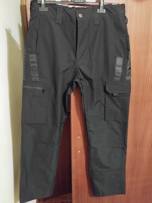 Calças táticas homem pretas novas