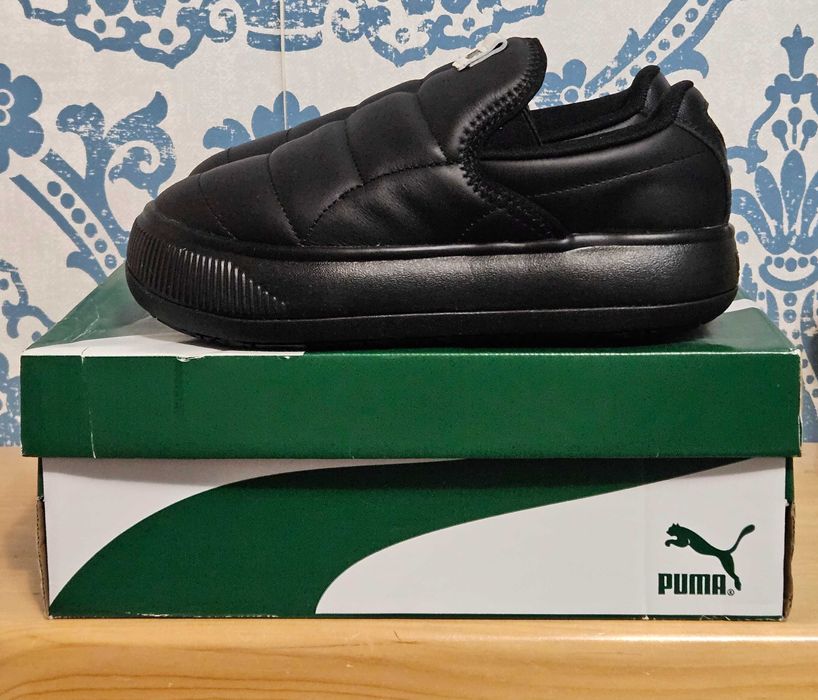 Сліпони з натуральної шкіри Puma. Оригінал