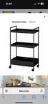 NISSAFORS
 czarny, 50.5x30x83 cm Ikea stolik