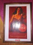 Unikat Retro Obrazek wraz z ramką Coca Cola Girl - Vintage Red Dress