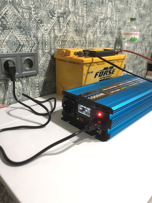 Перетворювач 12/220 ДБЖ Своя електроенергія 220 чистий синус 1000 ват