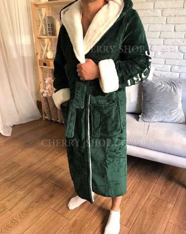 Очень теплый ,мужской махровый халат , 44-64 размер Отличный подарок