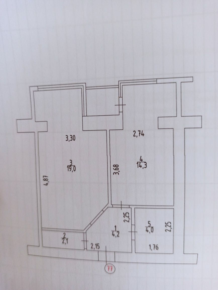 Продаж 1 кімнатної квартири