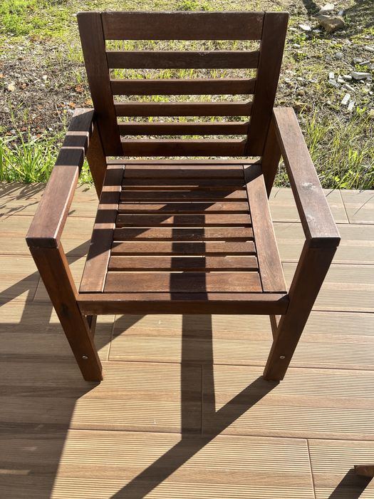 8 Cadeiras Applaro Ikea jardim Exterior - usadas