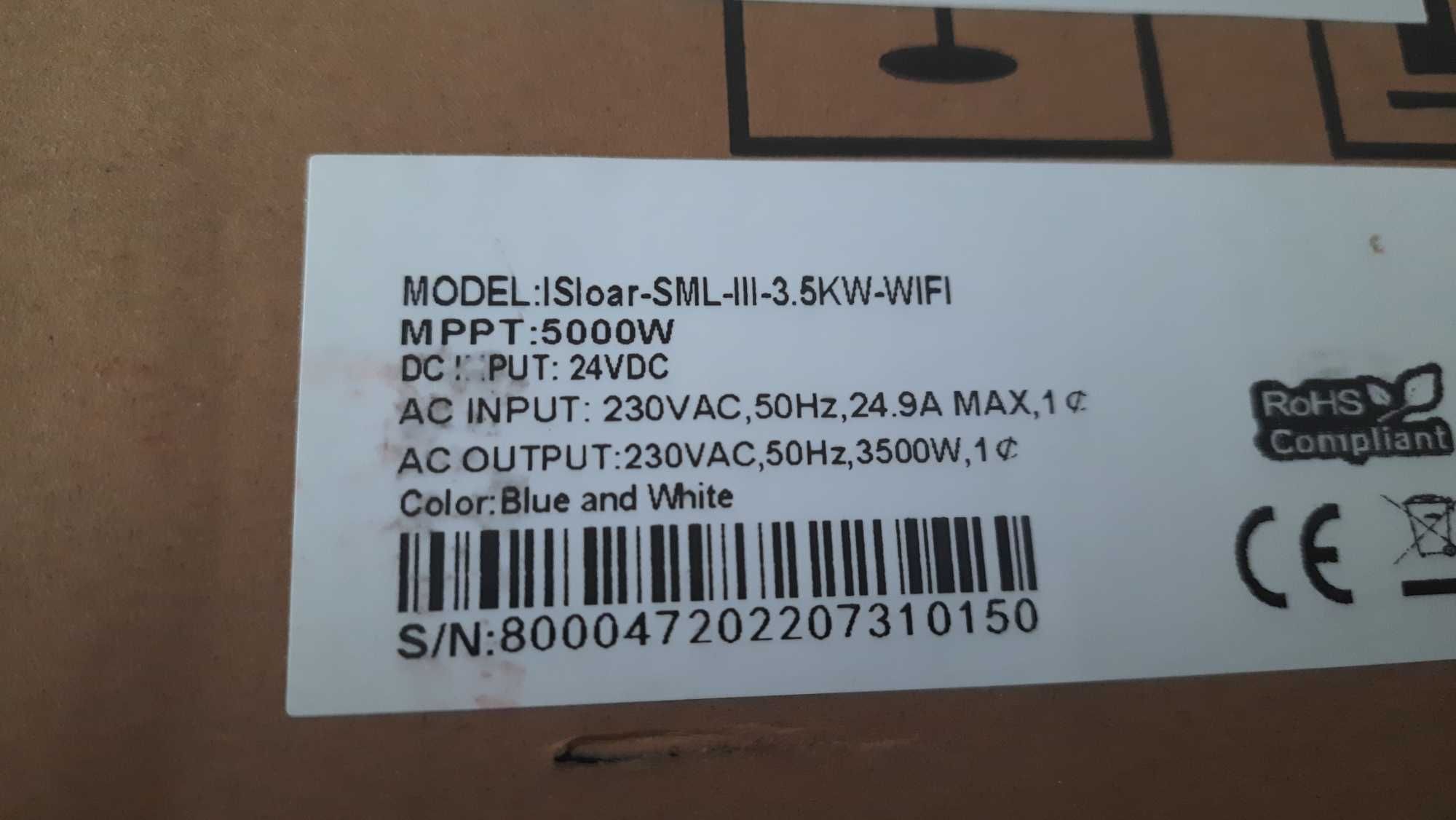 Гібридний інвертор easun Isolar SML III 3.5kW wifi.