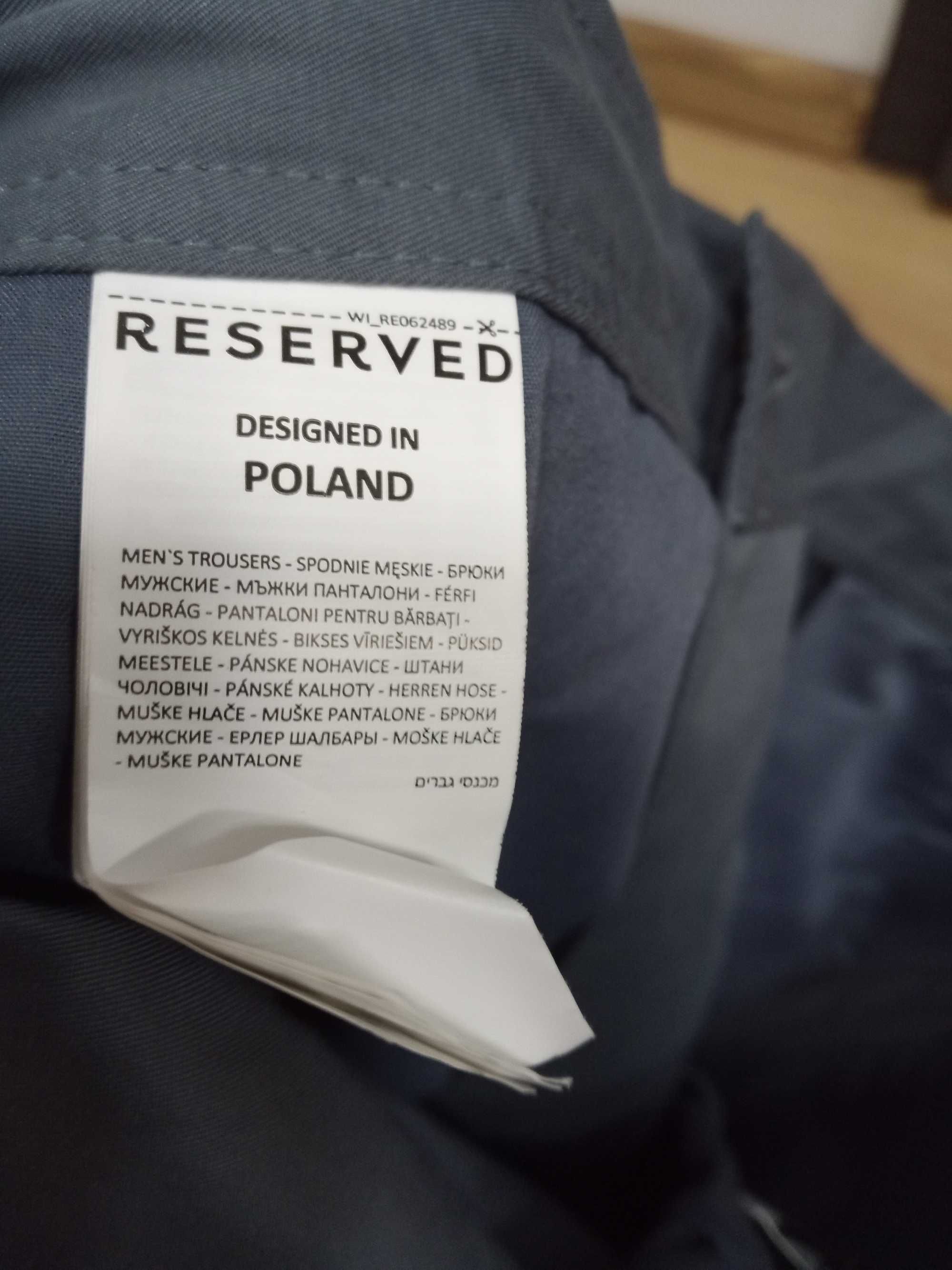 Spodnie męski nowe Reserved rozmiar 34