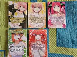The Quintessential Quintuplets Manga Volume 2,7,8,10,11 Inglês