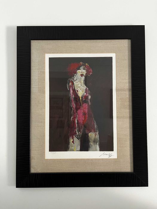 Serigrafia 'Mulher' do pintor Artur Bual assinada