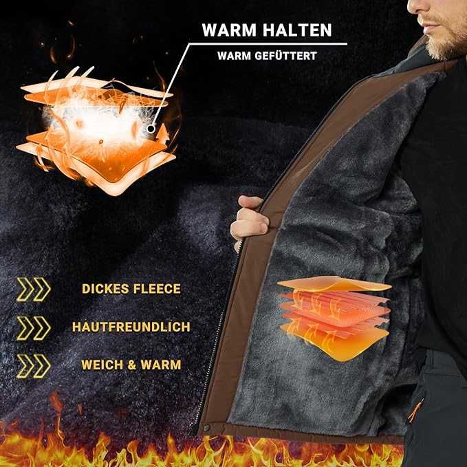 Nowa męska kurtka / parka / soft shell /zimowa /R-L / KEFITEVD !A1000!