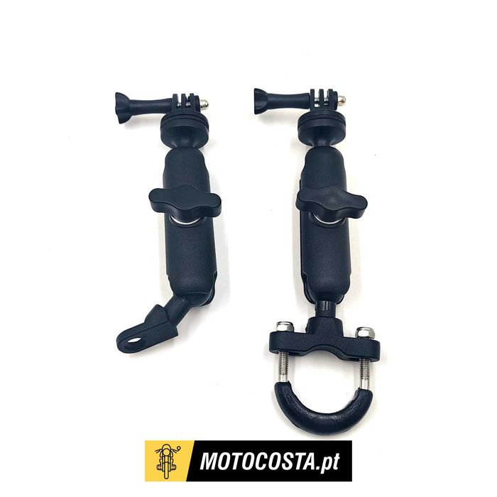 Suporte para GoPro/Insta360/DJI - Fixação guiador ou espelho de moto
