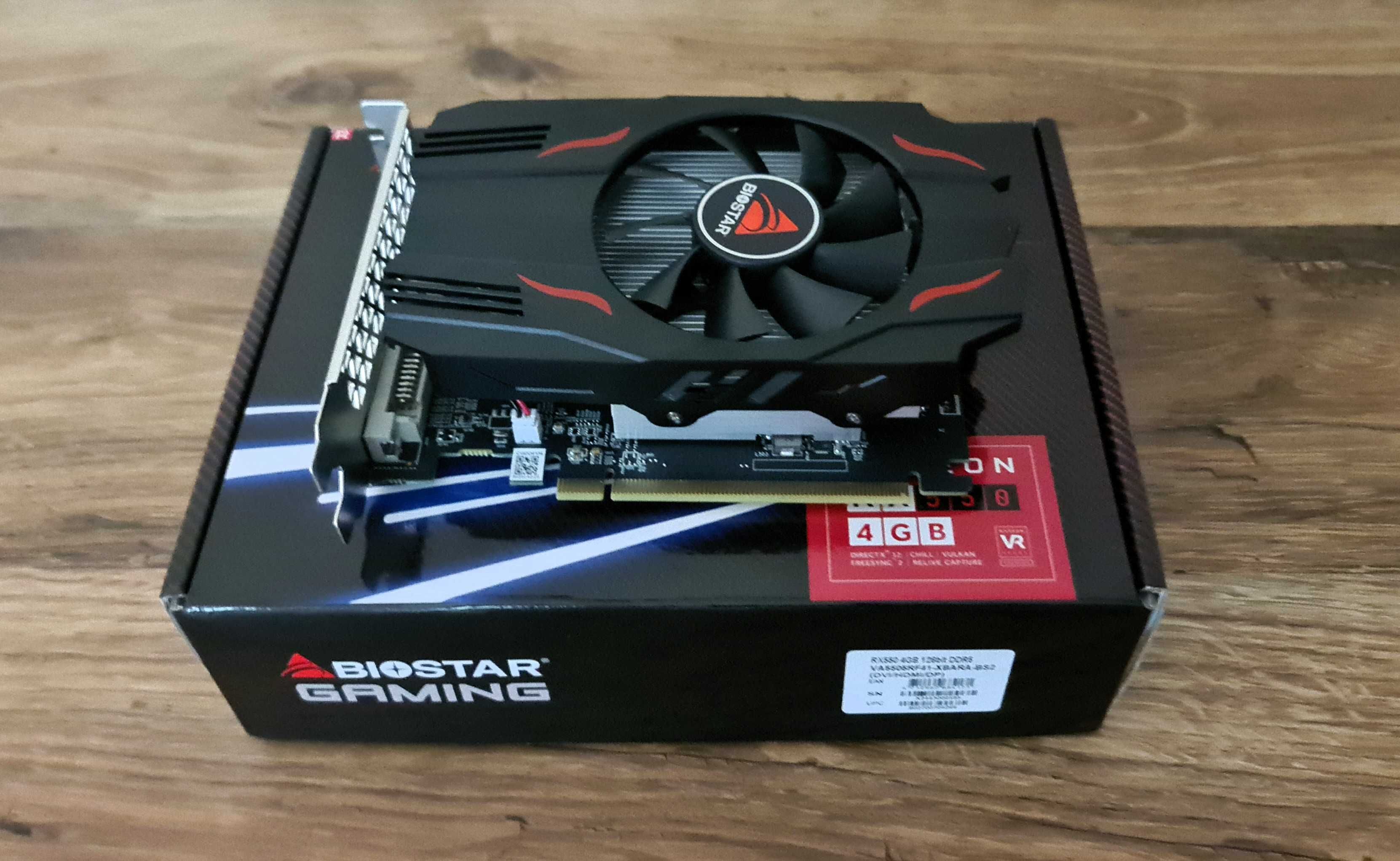 Nowa karta graficzna Biostar Radeon Rx550 4Gb Gddr5/gw.