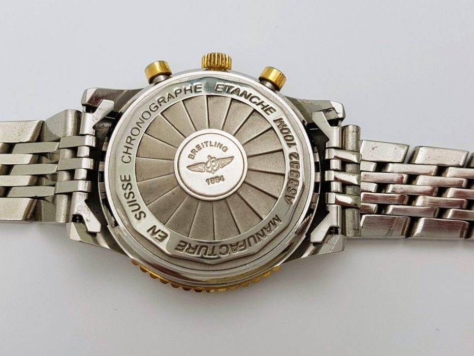 Часы Breitling, хронограф, кварц, механизм Miyota, Япония.