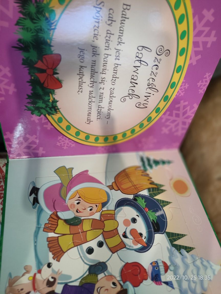 Książka nadchodzą święta z puzzlami