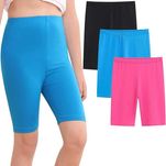 Legginsy krótkie dla dziewczynki getry 3 szt 3 gumki do włosów 110\116
