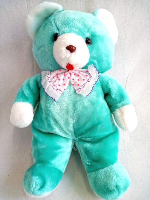 MIŚ misiek pluszowy pluszak SELEDYN ok. 40 cm na prezent /nowy, folia