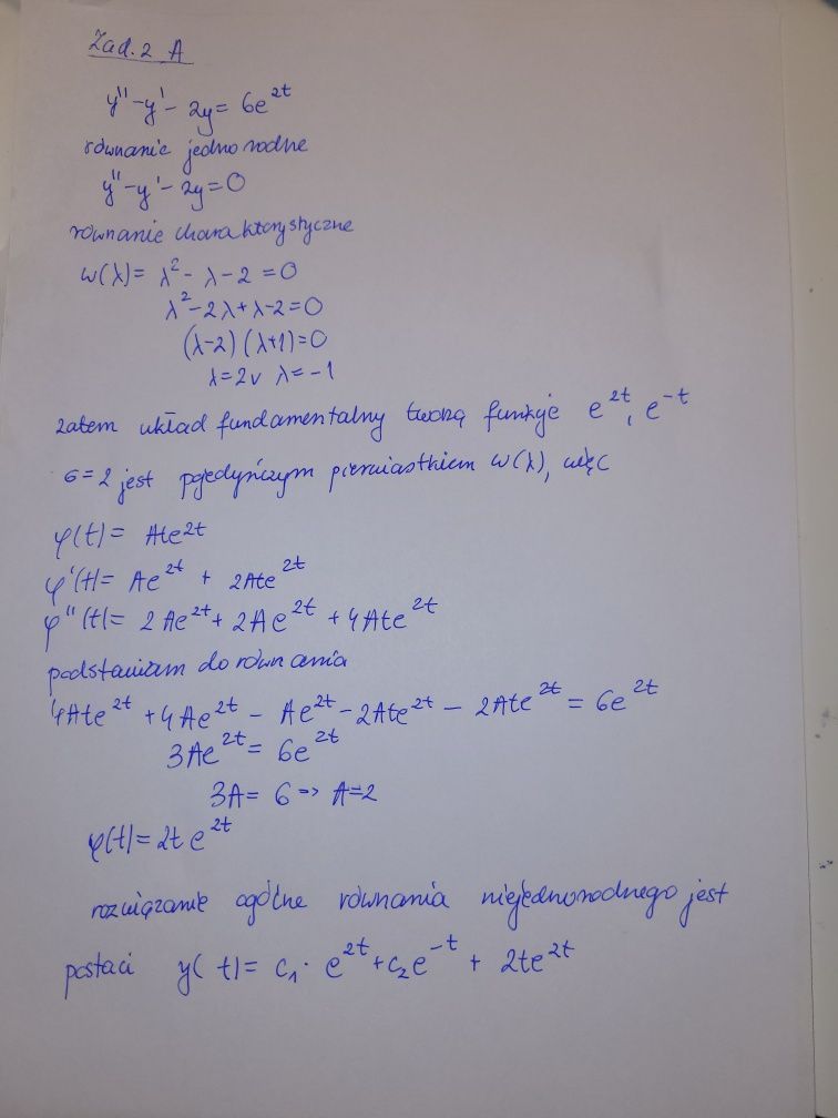 Korepetycje Matematyka Ekonomia ONLINE rozwiązywanie zadań Studia