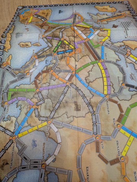 Нова настільна гра Ticket to ride Europe Квиток на поїзд Европа