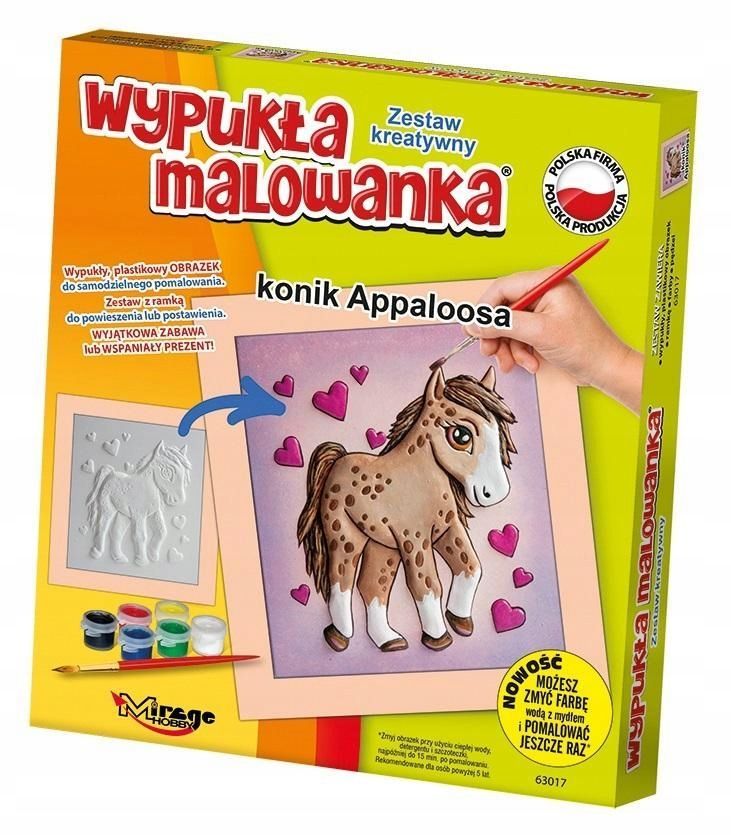 Wypukła Malowanka Konik Appaloosa, Mirage Hobby