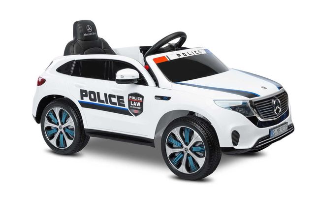 Auto na akumulator Mercedes Police do 25 kg wagi dziecka