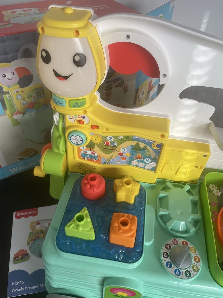 Wesoły Kamper Malucha Fisher‑Price 3 w 1 – bardzo dobry stan!