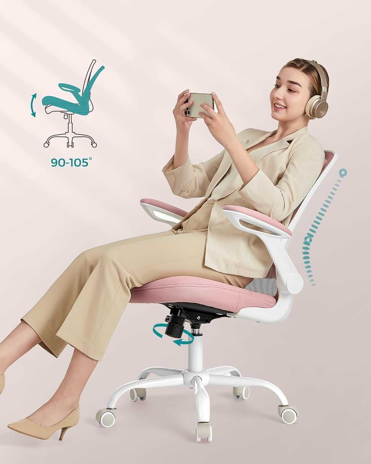 Nowe krzesło / fotel / stołek / biurowe /ergonomiczne/ SONGMICS !A724!