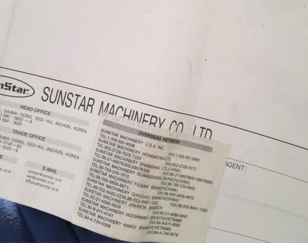 Manual RARO Instruções maquina costura SUNSTAR