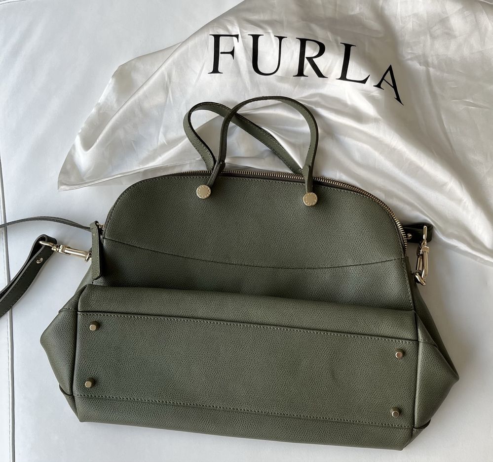 Mala Furla como nova verde azeitona, a cor que combina com tudo!