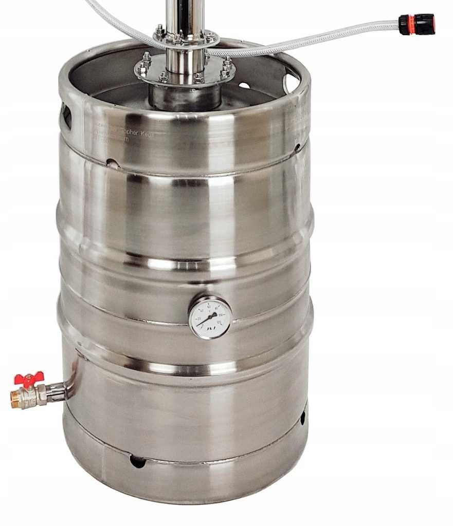 Destylator KEG 50l lub 30l szeroki wlew, zimne palce 160cm