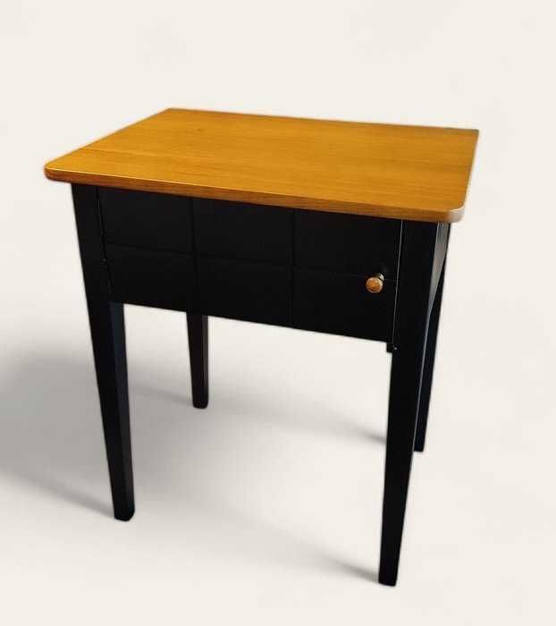 Szafka nocna - Dąb, Świerk - Stolik boczny vintage