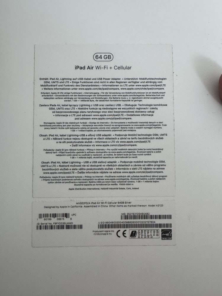 iPad Air 10,5 3gen Wifi+Cellular 64GB! Stan idelany!