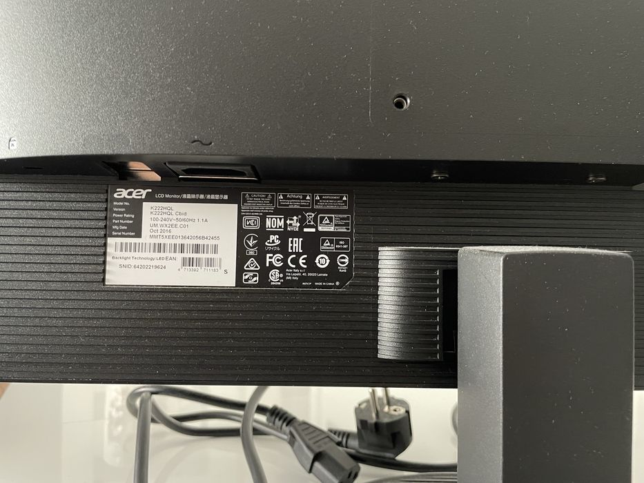 Monitor acer 22 cale