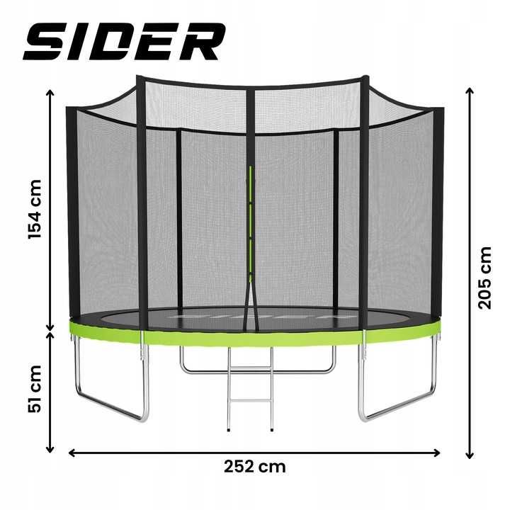 Trampolina z siatką 252 cm FT 8 (244-252 cm)