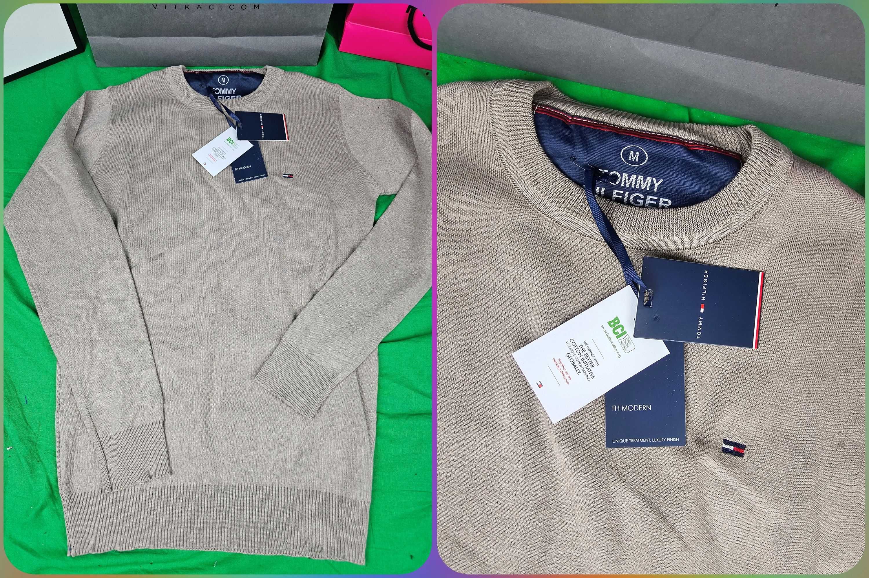 Swetry męskie nowe Tommy Hilfiger sweter Lacoste hit