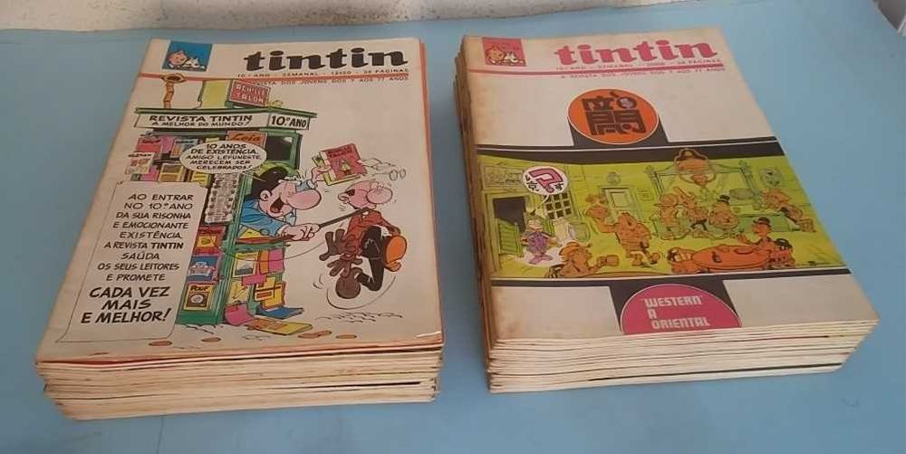 Revista semanal TINTIN - 10º Ano completo Nº 1 a 52