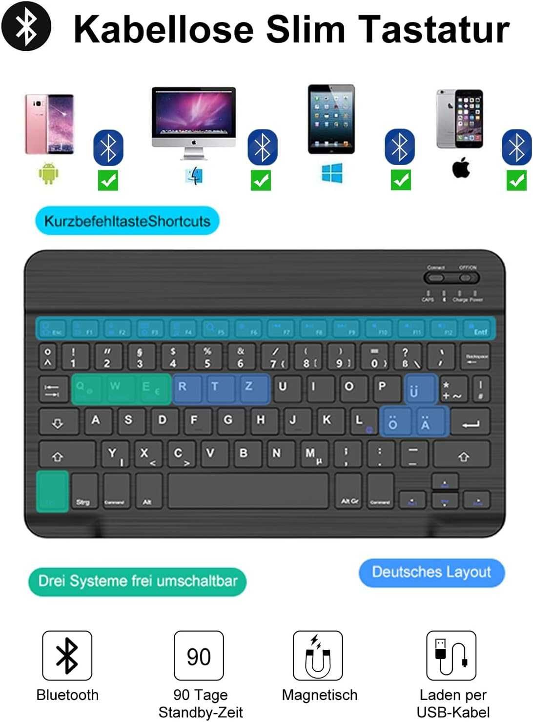 JADEMALL etui klawiatura iPad 10,2'' 9/8/7 gen. 2021 / 2020 / 2019