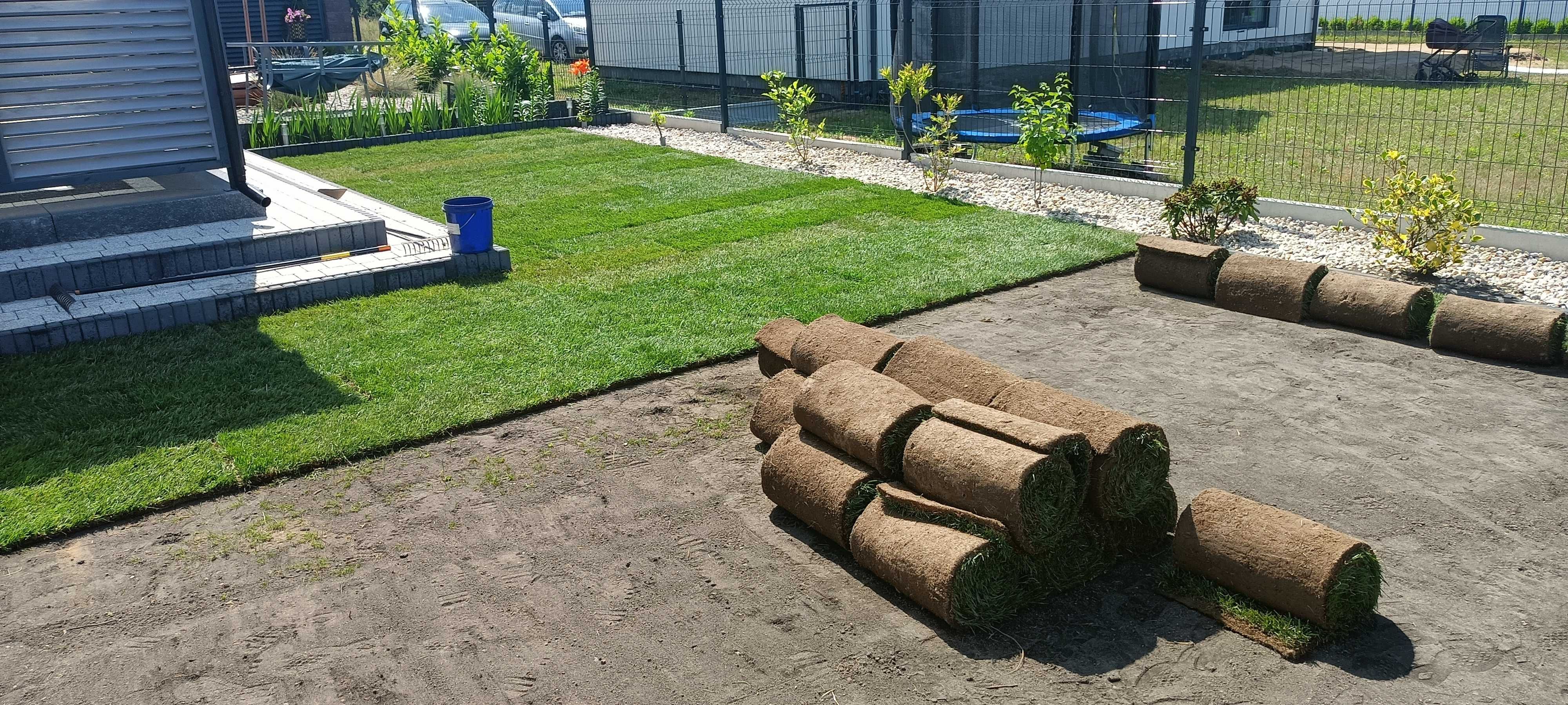 Mechaniczny siew trawy Eliet gzc1000 trawnik automatyczne nawodnienia!