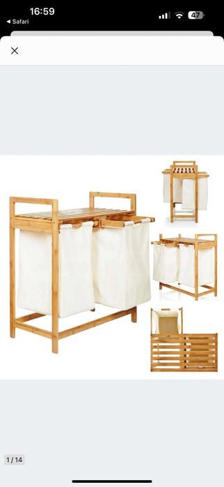 Kosz na pranie Bambusowy