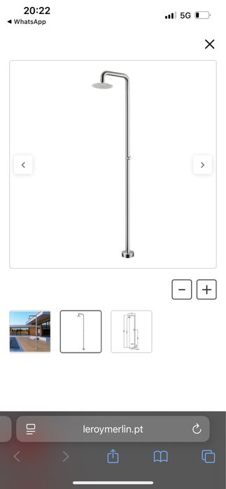 Chuveiro exterior NOVO