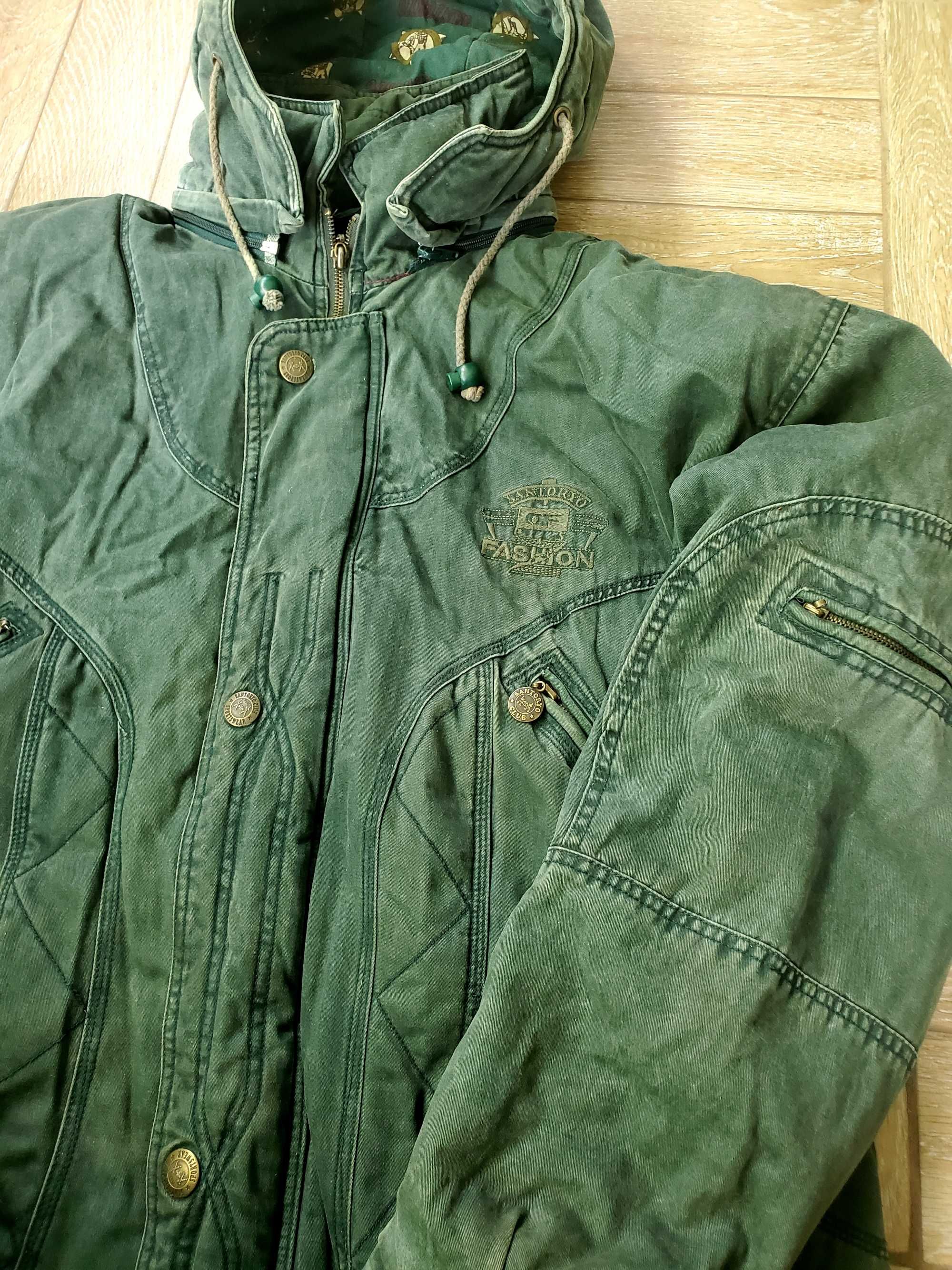 вінтажна куртка 'Peri Santoryo 1990' | винтажная куртка хаки 90-х, XXL
