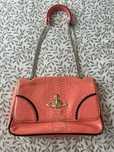 Koralowa oryginalna torebka na ramię pasek vintage Vivienne Westwood