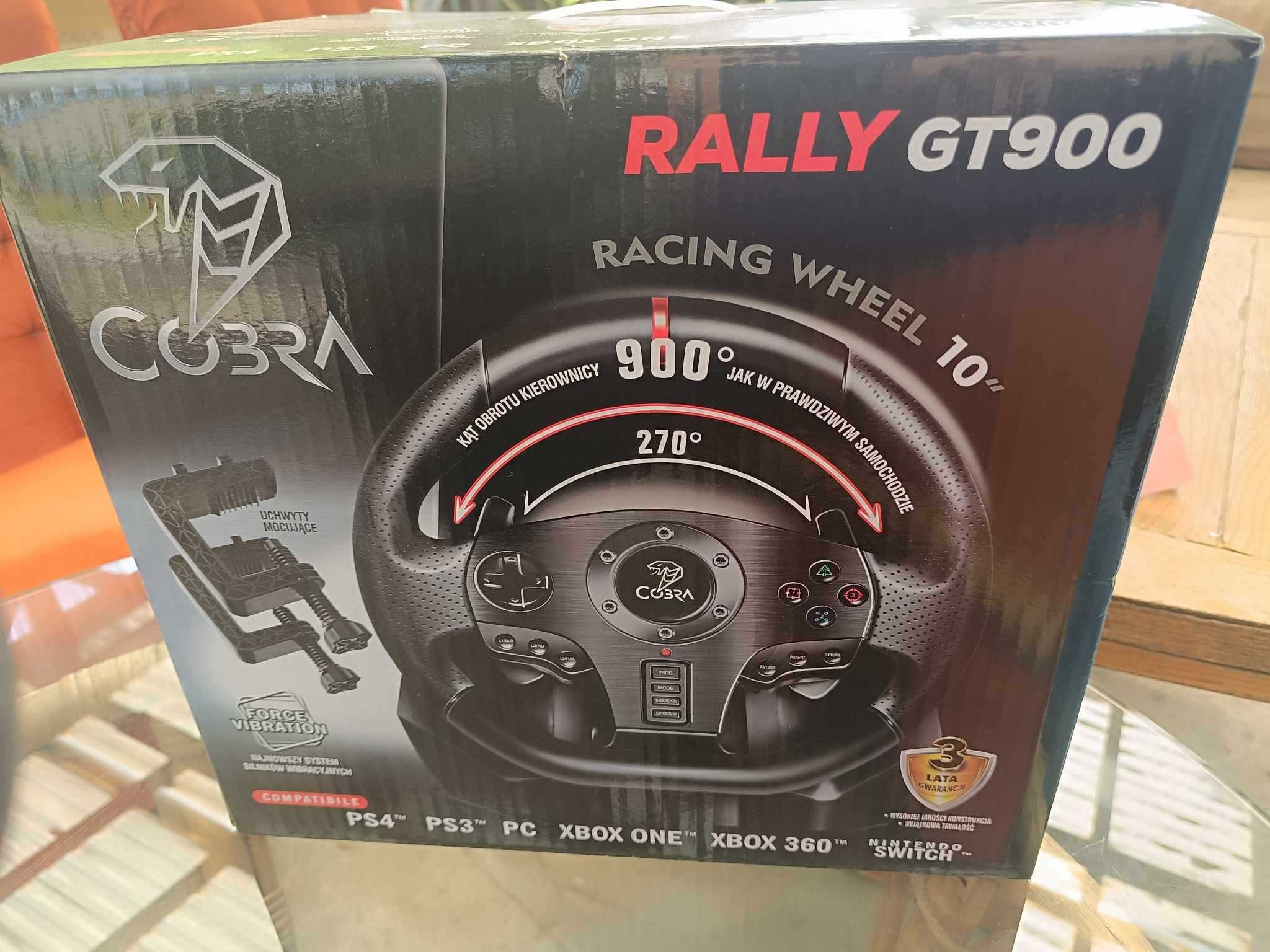 Kierownica Cobra Rally GT900 PC/PS3/PS4/Xbox360/XboxOne/Switch+ pedały
