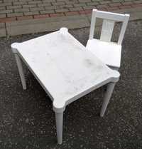 Krzesełko IKEA Kritter + stolik z tworzywa dla dzieci stół krzesło