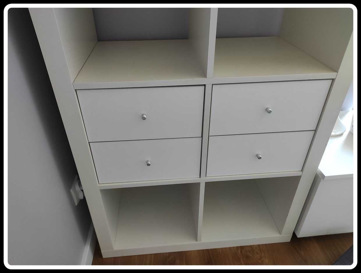 IKEA regał - szafka z szufladami kallax biały